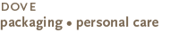 Dove - packaging personal care